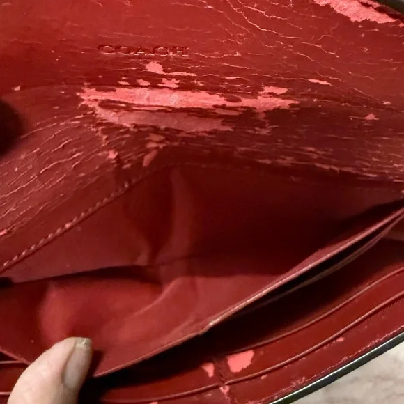 Coach Women's Dark Brown Snakeskin Wallet - Picture 7 of 7